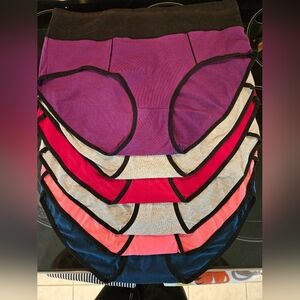 Colorful Women's XL Hipster Panties Set Of 6 NIP